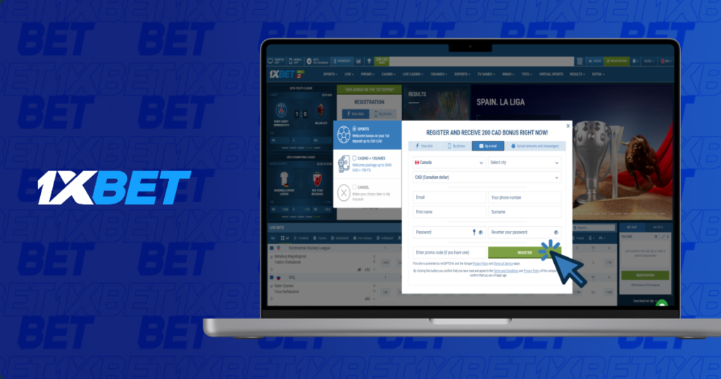 1xbet pc registration
