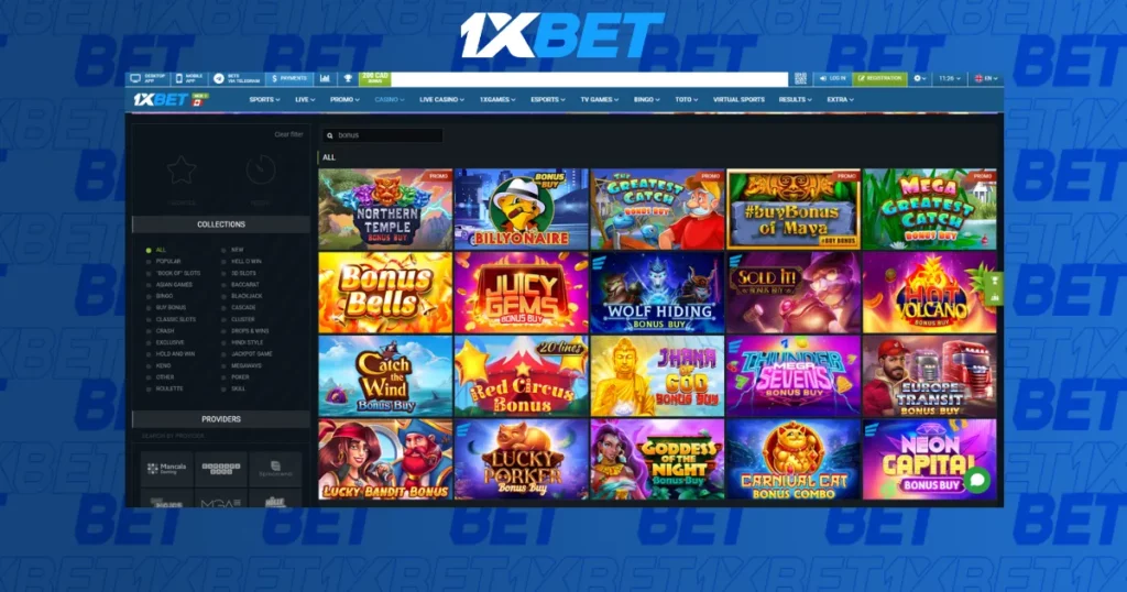 1xbet online casino games