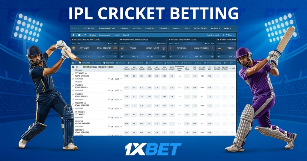1xBet IPL Cricket Betting
