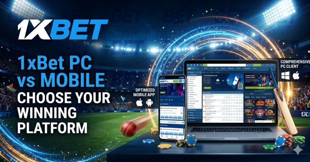 1xBet PC app vs Mobile App in India