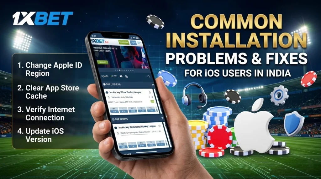 Common Installation Problems and Fixes of 1xBet App on iOS Devices